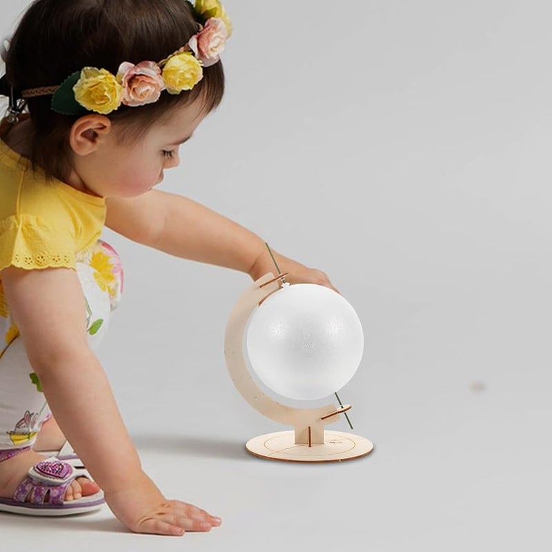 ميكينونا العالم DIY لغز الكرة الأرضية الحرفية التعليمية الجغرافية للتعلم في الفصل الدراسي - Image 4